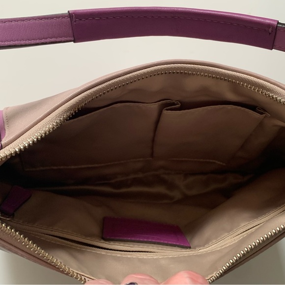 Early 2000s Lavender and Purple Coach Shoulder Bag. - Picture 7 of 10